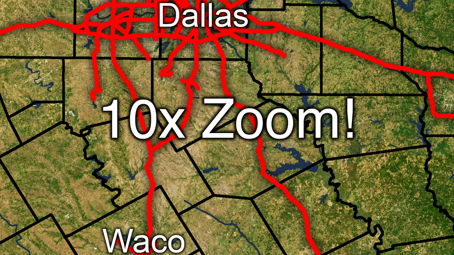 16k Digital Deep South Map