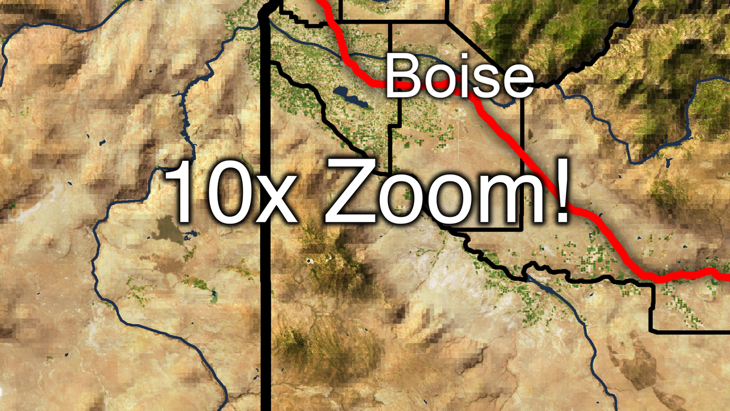 16k Digital Northwest Map
