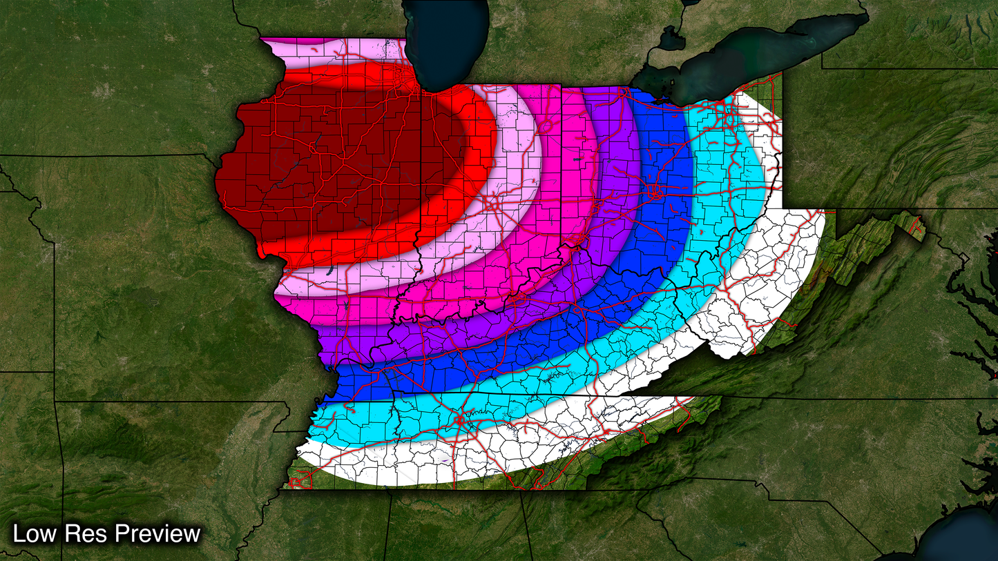 16k Digital Ohio Valley Map