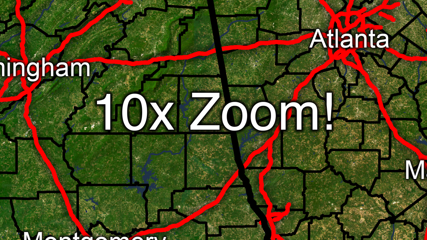 16k Digital Southeast Map