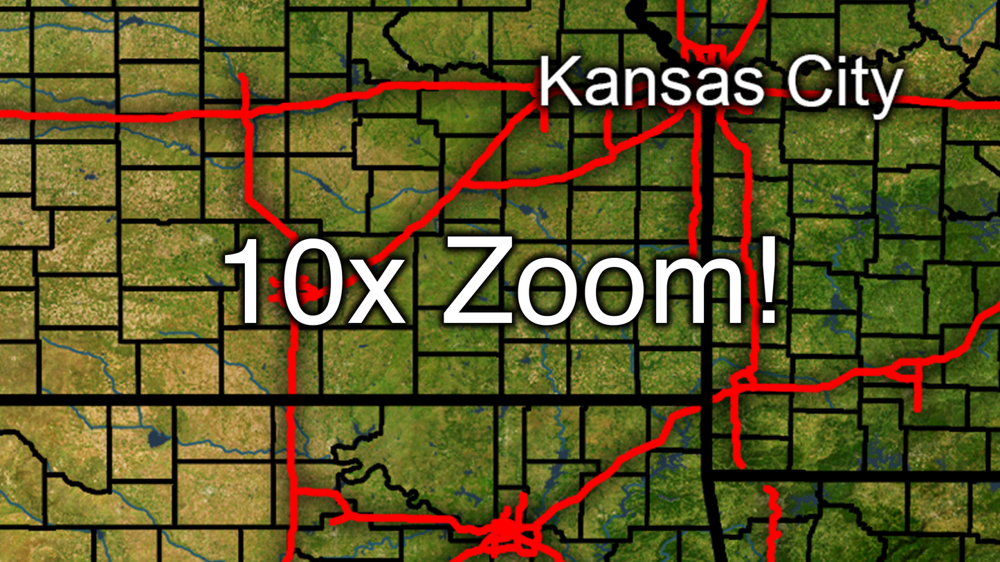 8k Trilogy Maps USA Map 10x Zoom