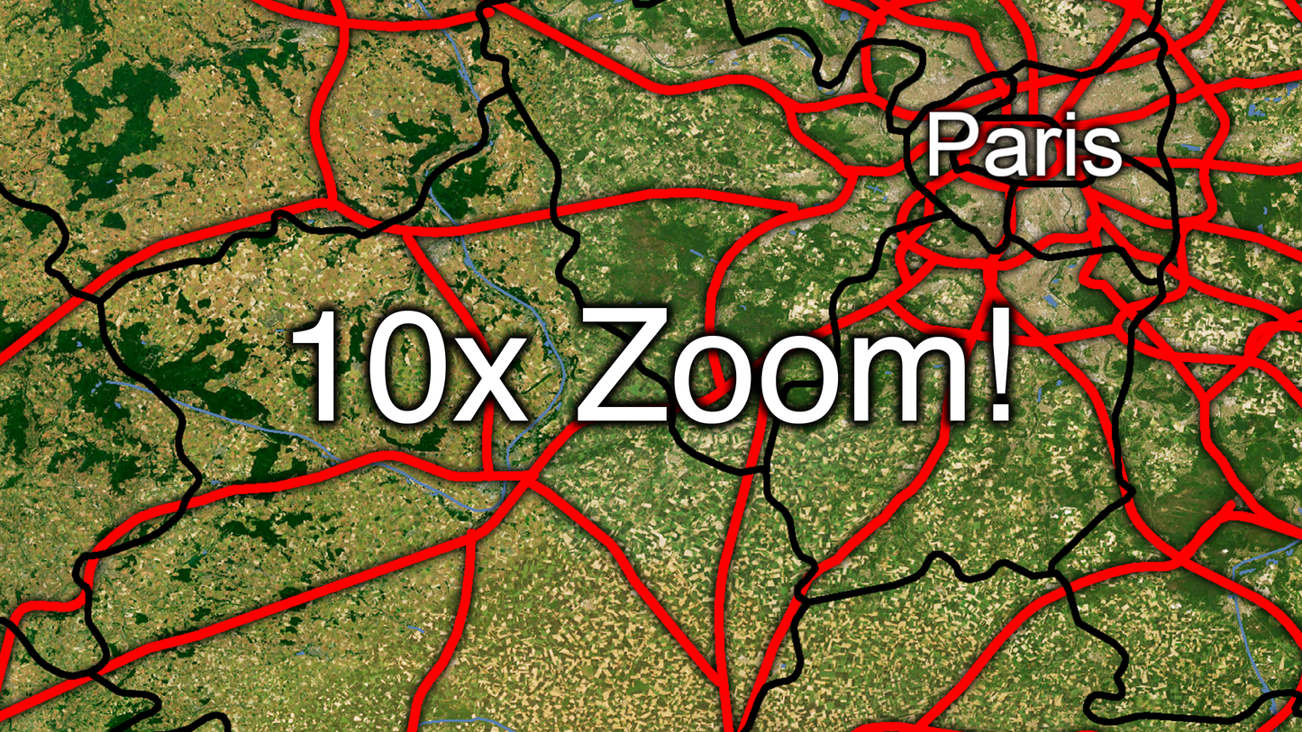16k Digital France Map
