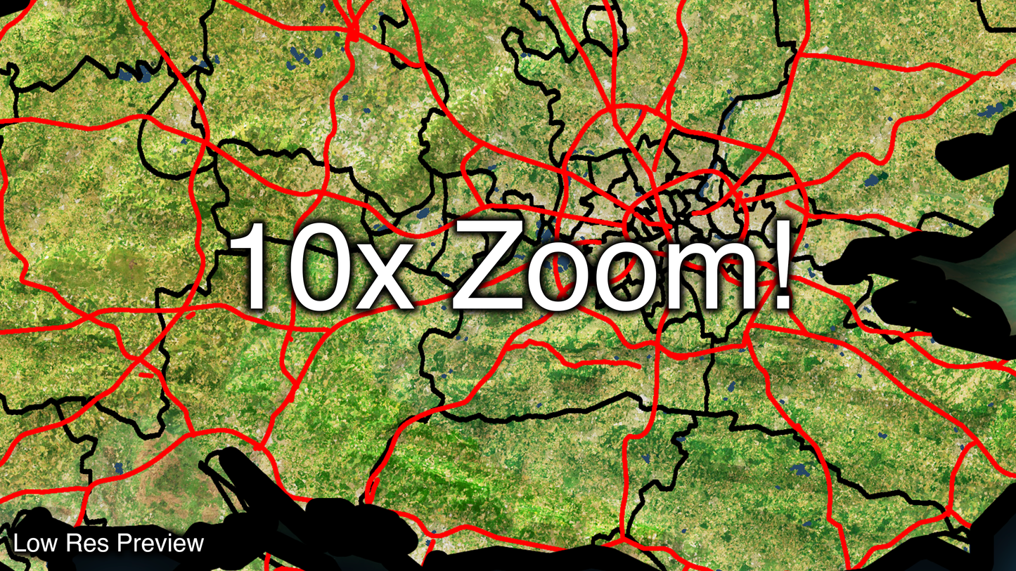 UK Map zoomed