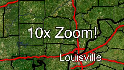 16k Digital Ohio Valley Map