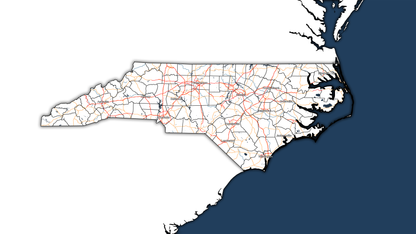 North Carolina Custom Map for lewwilliamsii@gmail.com