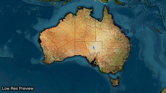Map Of Australia - Digital Map For Sale - Trilogy Maps