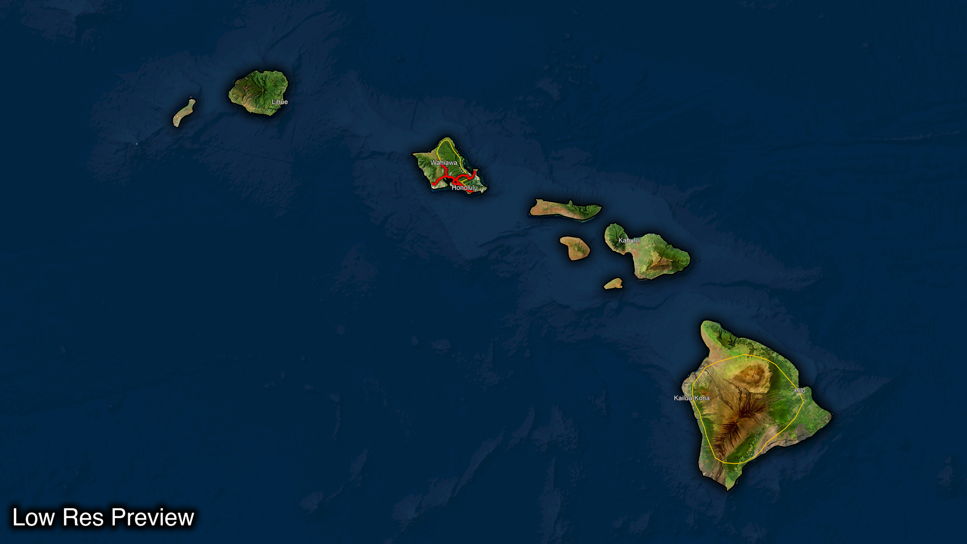 Trilogy Maps Map Of Hawaii