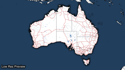 White Australia Map