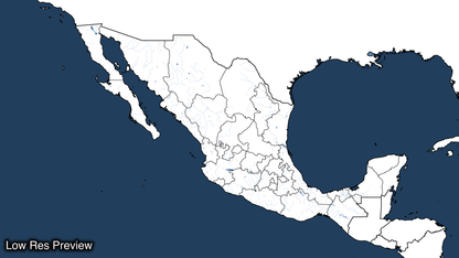 16k Digital Mexico Map